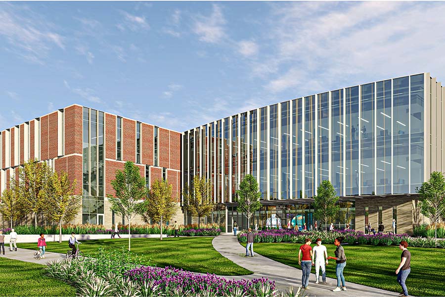 Exterior Rendering of new Kearney building