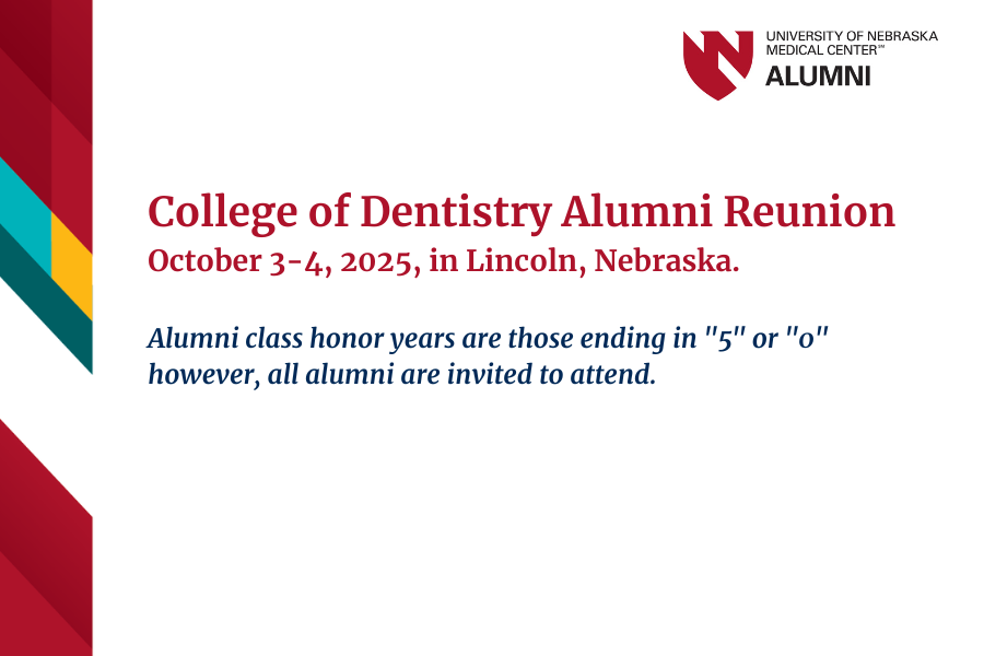 College of Dentistry Alumni Reunion Graphic