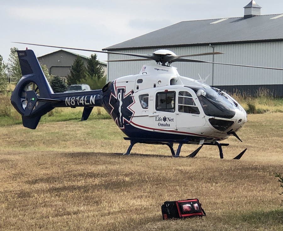 Emergency Medical Services fellows take part in a mock emergency.