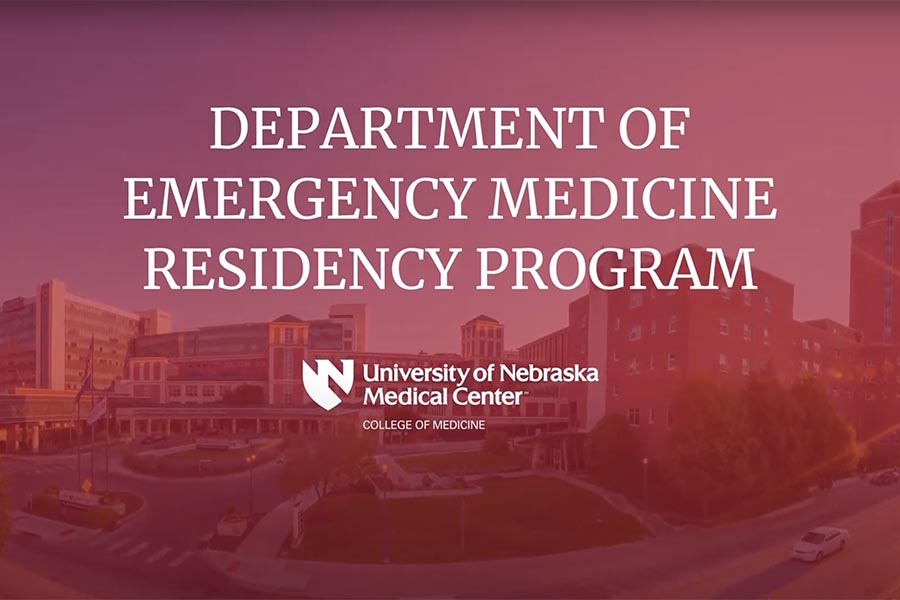 UNMC emergency medicine residency video