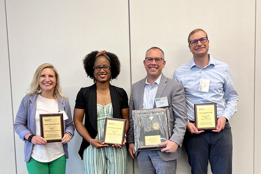 Drs. Rachel Johnson, Jasmine Marcelin, Micah Beachy and Trek Langenhan