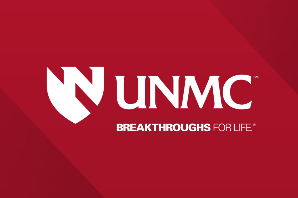 UNMC logo emblem Breakthroughs for Life