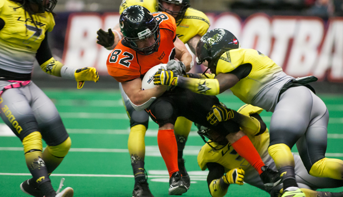Beau Kildow, center, who graduated from medical school on May 10, has been a member of the Omaha Beef.