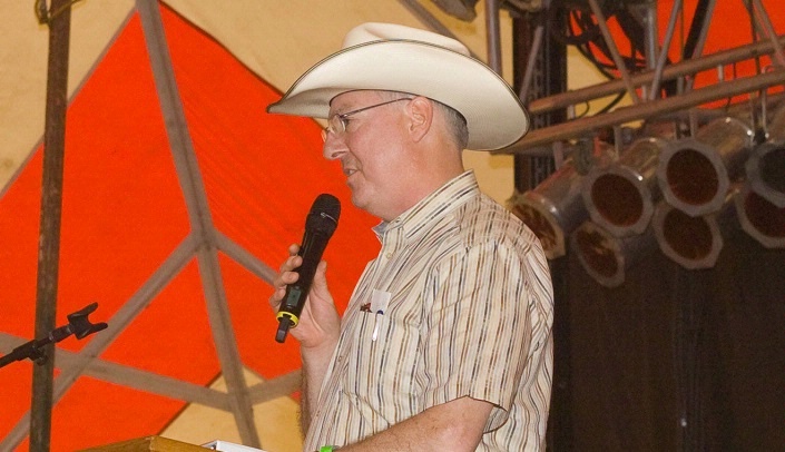 Dr. Ken Cowan at the 2015 Cattlemen's Ball.
