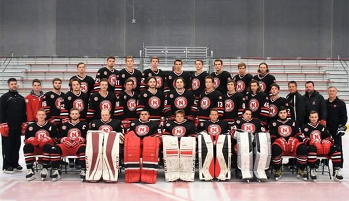 The Husker hockey team