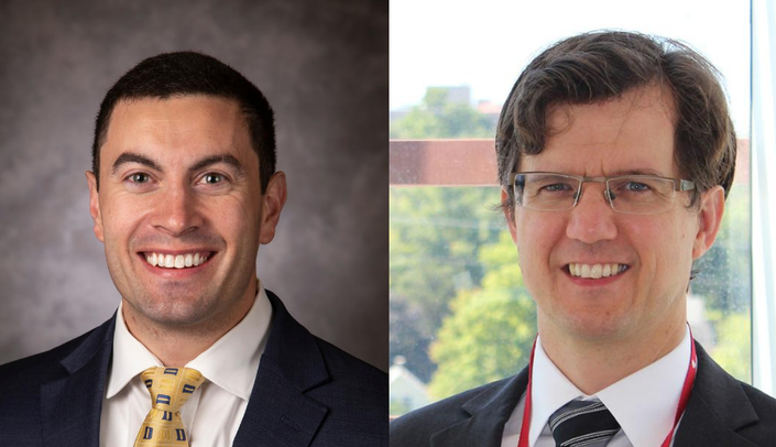 From left, Beau Kildow, MD and David Nordin, MD
