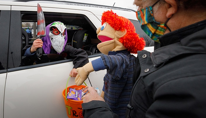 Last year's drive-through Trunk or Treat was a big hit with volunteers and participants.