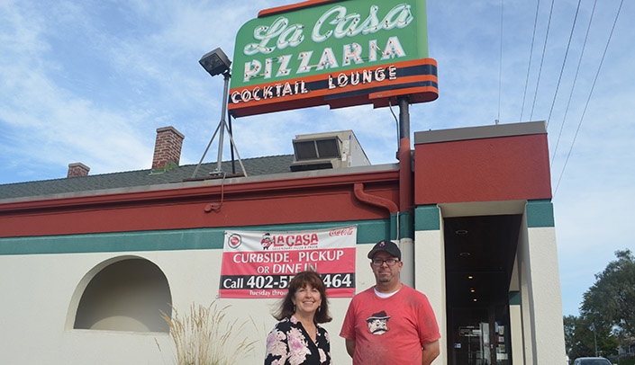 Nicole Jesse and Scott Wright of La Casa Pizzaria