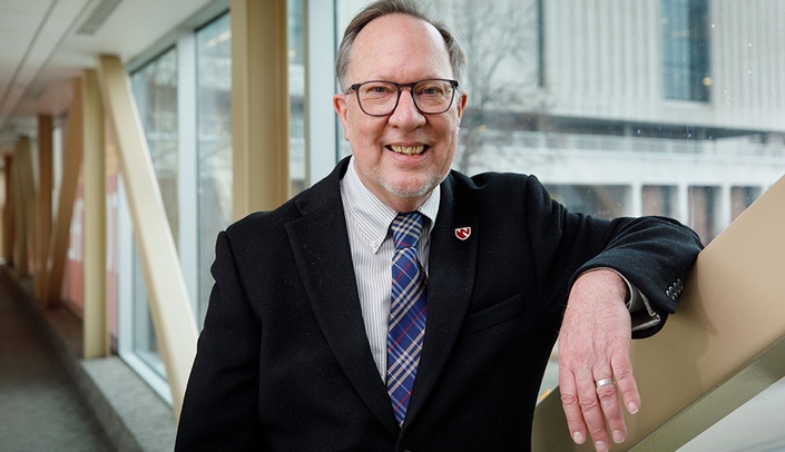 Wayne Mathews, associate professor and research director in UNMC's physician assistant program. (Photo by Kent Sievers/UNMC)