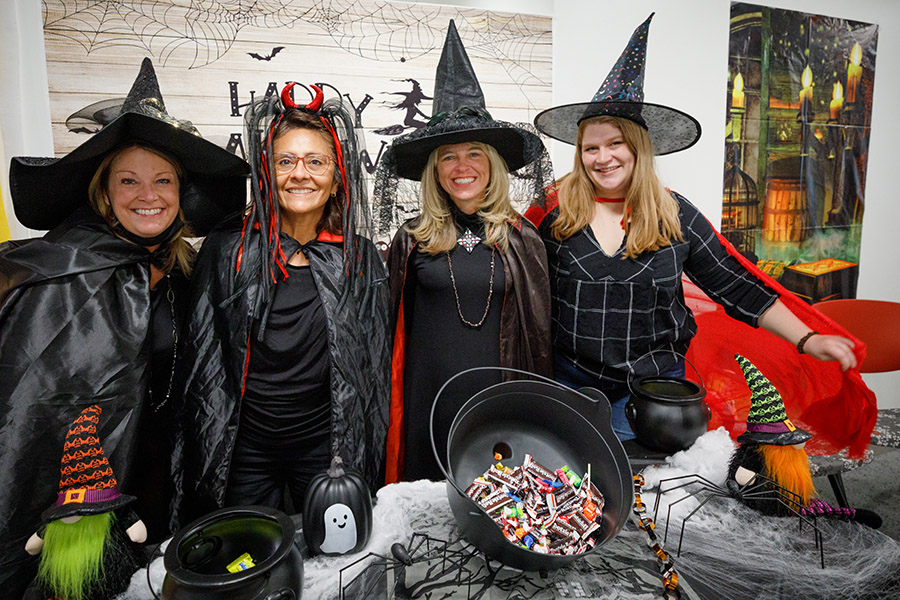 MMI staff come out in force &lpar;and in costume&rpar; for the annual accessible trick-or-treating event at the institute&period;