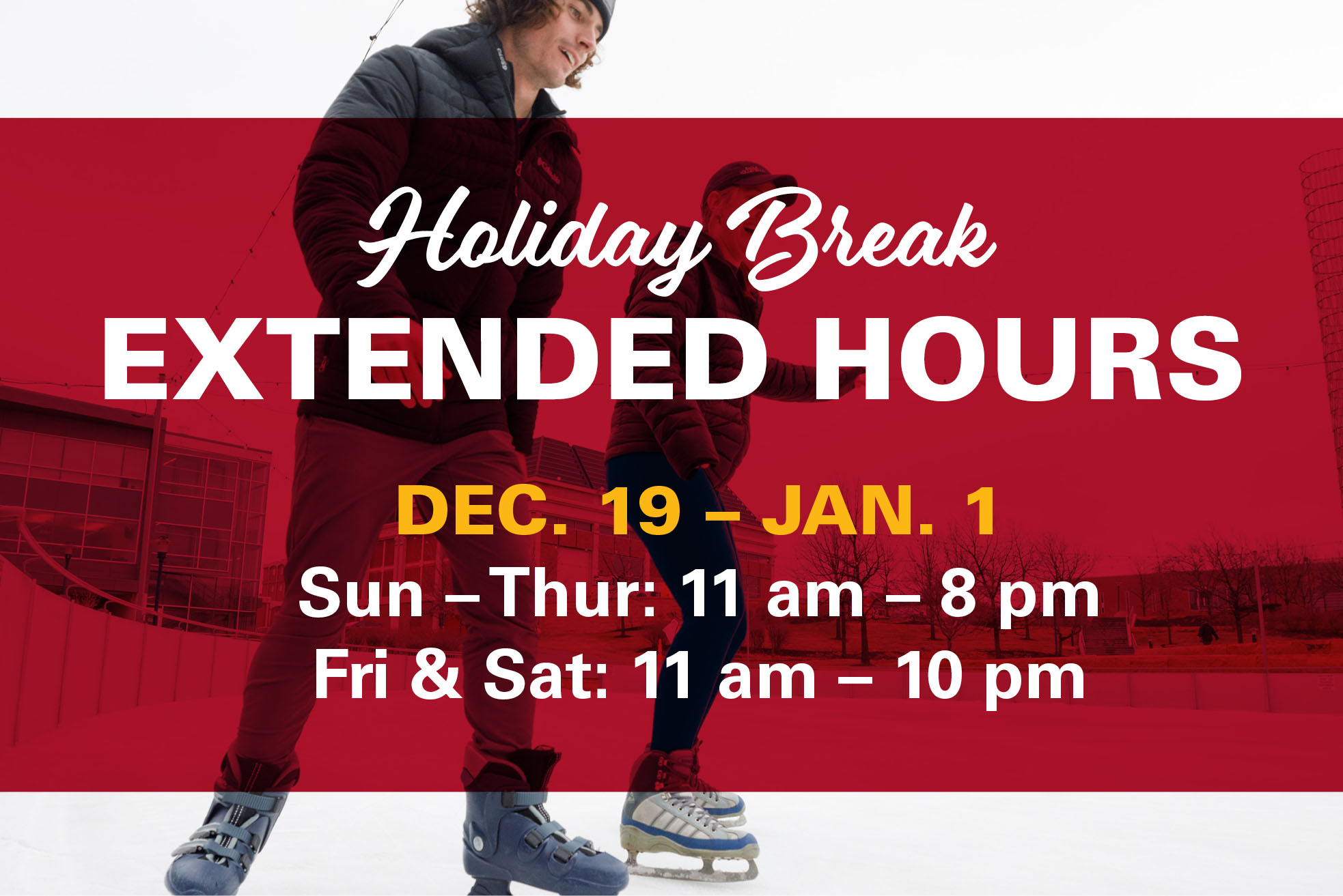 UNMC ice rink offers extended hours over winter break Newsroom