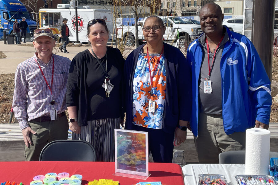 Members of MMI&apos;s transition services and arts advocacy programs were at the event&period;