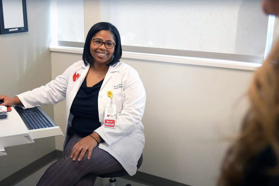 Denai Gordon&comma; MD&comma; who works at the Fontenelle Health Center and Family Medicine Clinic at Girls Inc&period; Health Center&comma; spent countless hours at Girls Inc&period; when she was growing up&period;