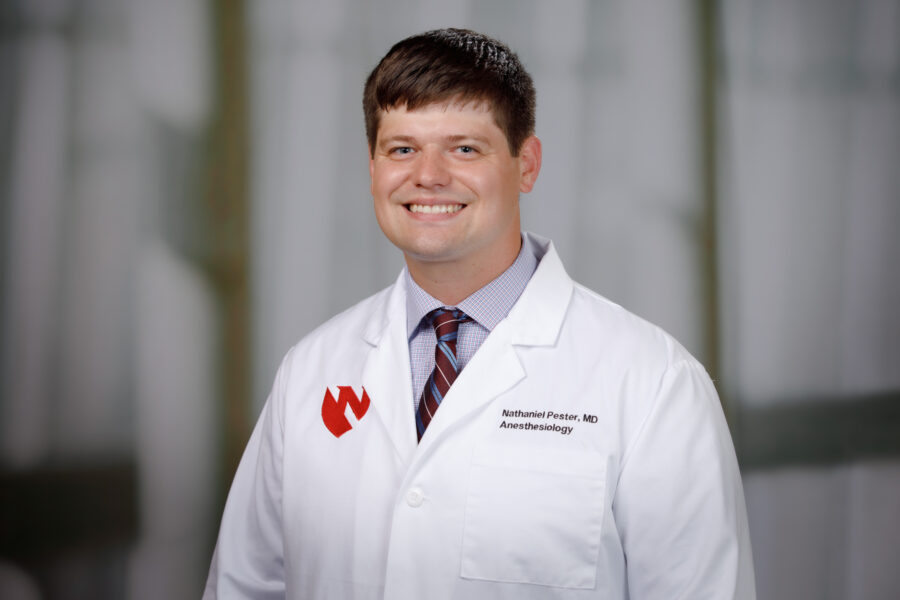 Nathaniel Pester&comma; MD Anesthesiology house officer portraits in the studio on Wednesday July 10&comma; 2024&period;