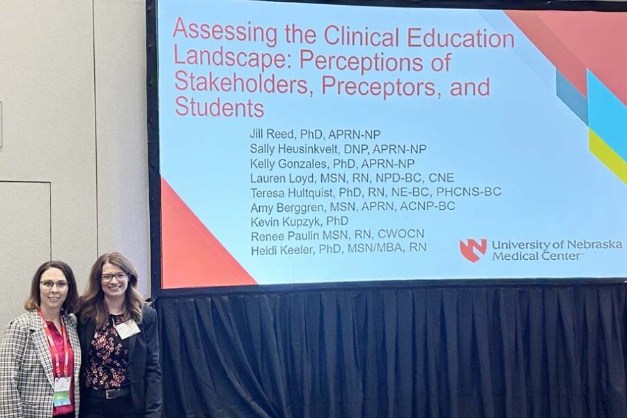 Jill Reed&comma; PhD&comma; and Sally Heusinkvelt&comma; DNP&comma; were part of the UNMC College of Nursing HRSA team that helped develop the Midwest Clinical Instruction Regional Network&period;