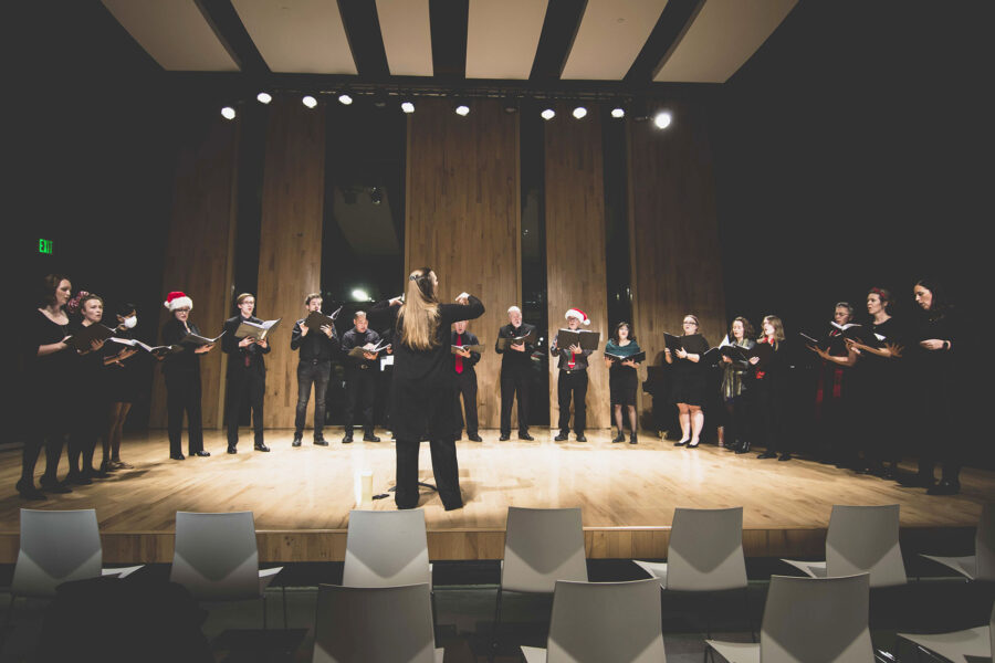 The Nebraska Medical Choir performing