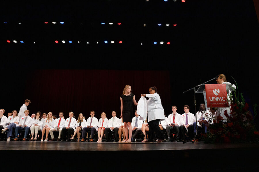 The UNMC College of Medicine held its White Coat Ceremony on Aug&period; 23 at the Orpheum Theater&period;