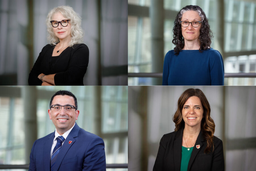 Clockwise from top left&colon; Jennifer Blackford&comma; PhD&comma; Karen Gould&comma; PhD&comma; Tammy Webster&comma; PhD&comma; and Joseph Khoury&comma; MD