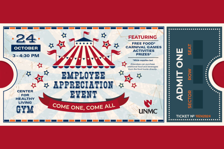 Promotional graphic of an event ticket