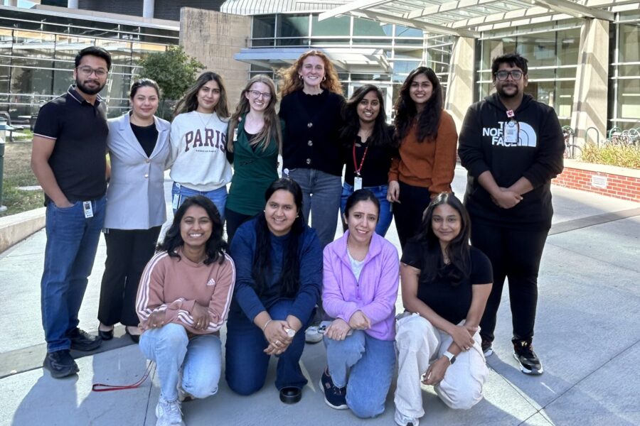 GSA leadership&comma; top&comma; from left&comma; Aditya Gupta &lpar;secretary&rpar;&comma; Saeedeh Saeedi &lpar;student wellness chair&rpar;&comma; Laiba Anwar &lpar;alumni chair&rpar;&comma; Kristine Hoagstrom &lpar;social co-chair&rpar;&comma; Evie Ehrhorn &lpar;president&rpar;&comma; Sanjali Panigrahi &lpar;diversity and inclusion chair&rpar;&comma; Sipra Panda &lpar;treasurer&rpar;&comma; Rahit Dewanji &lpar;student engagement chair&rpar;&period; Bottom row&comma; Sneha Pandithar &lpar;interprofessional education chair&rpar;&comma; Annant Kaur &lpar;vice president&rpar;&comma; Ridhi Bhola &lpar;international student chair&rpar;&comma; Kirtana Arikath &lpar;outreach chair&rpar;&period;