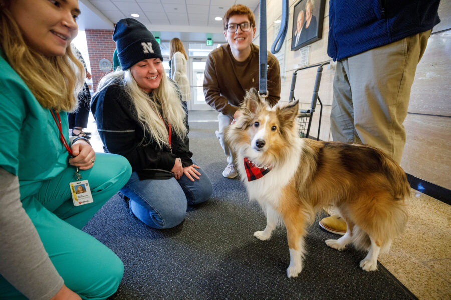 The local pet therapy group Paws for Friendship made an appearance at the Sorrell Center for the "Pups and Bagels" event&period;