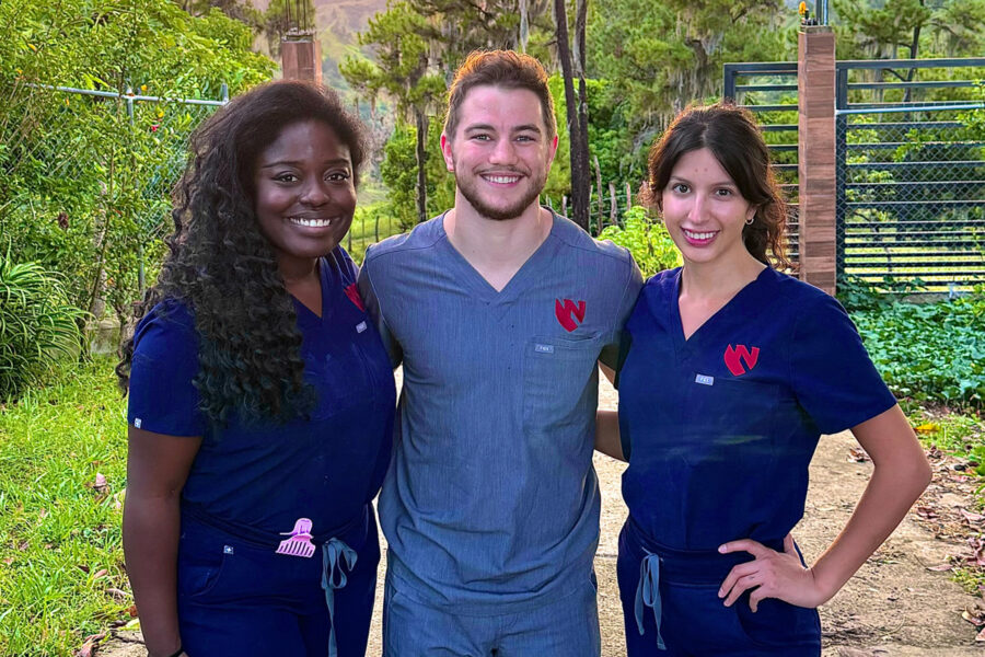 From left&comma; Kim Pierre&comma; Gabe Crocker and Gisselle Perez