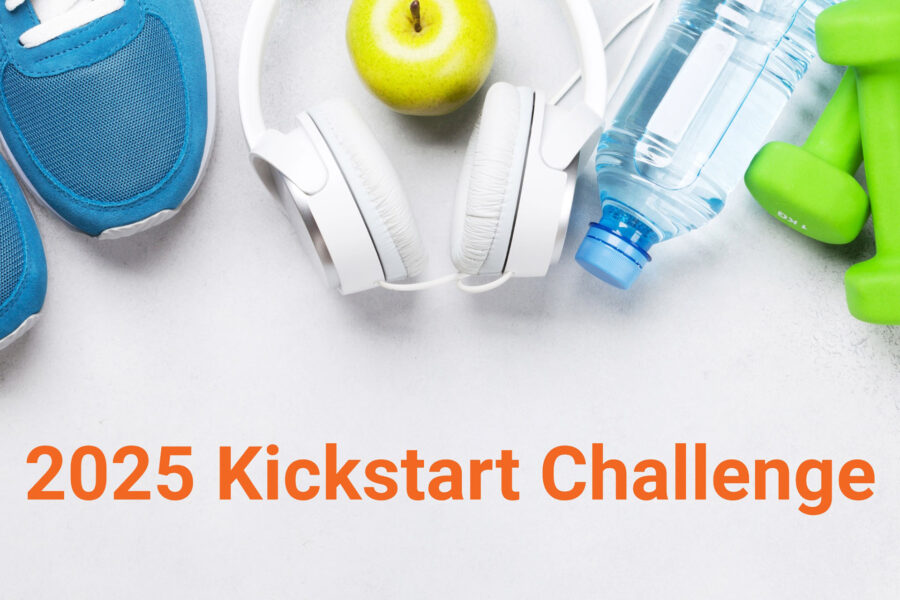 Workout equipment to promote the Kickstart Challenge