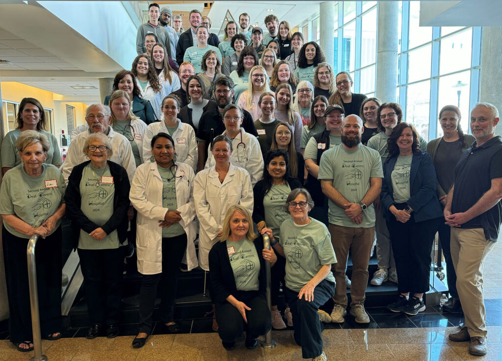 Participants and volunteers from the 2024 Deaf-Centric Hospital event