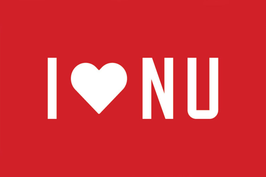 "I Love NU" graphic