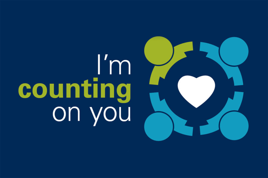 "I&apos;m counting on you" promotional graphic