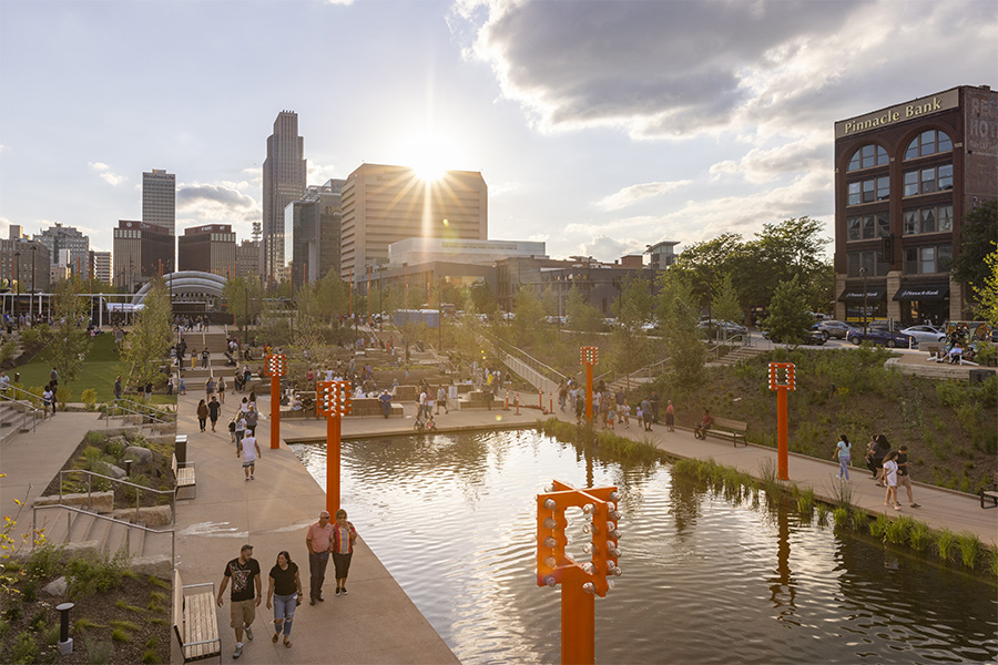 Gene Leahy Mall at The RiverFront