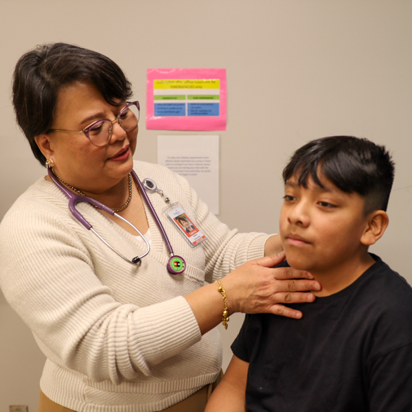 Endocrinology doctor treating patient