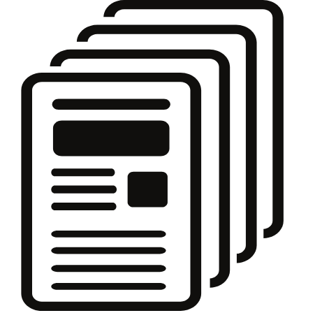 clip art image of a stack of papers