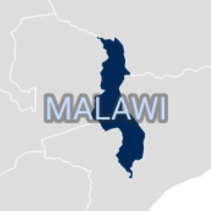 Malawi map.