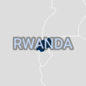 Rwanda map.