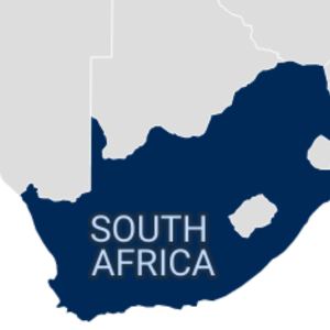 South Africa map.