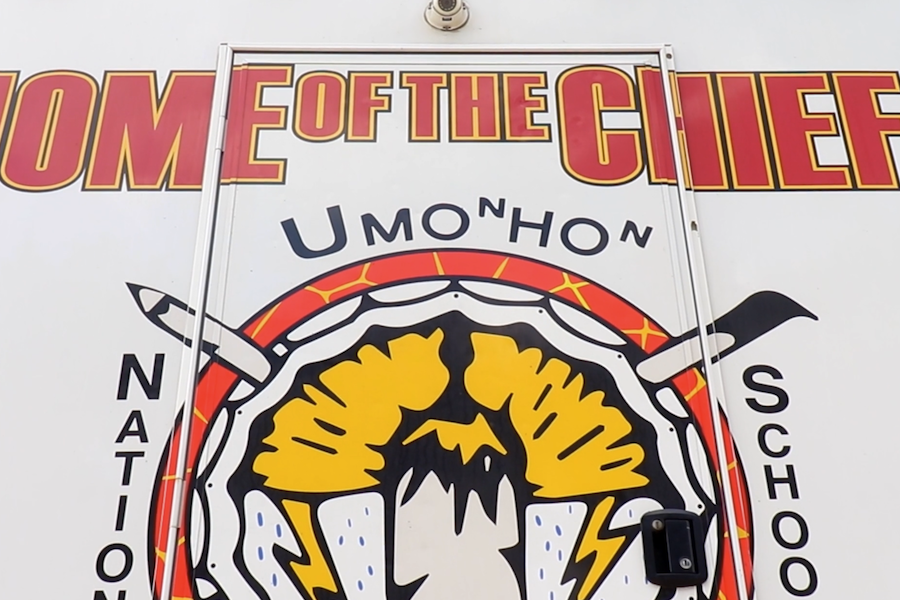 Home of the Chiefs logo. 