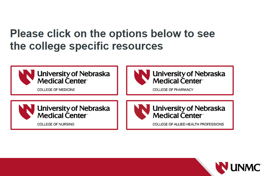 campus locations for which resources are available