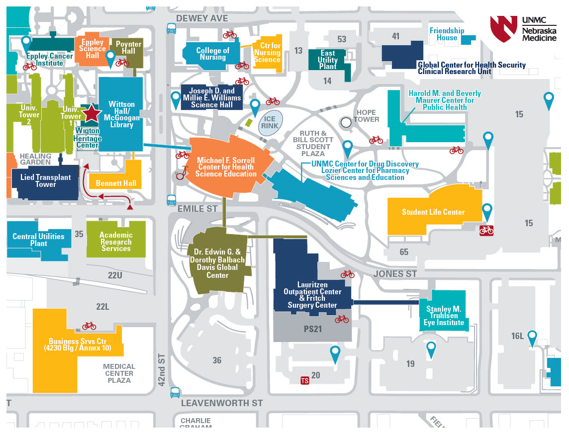 UNMC Campus Map
